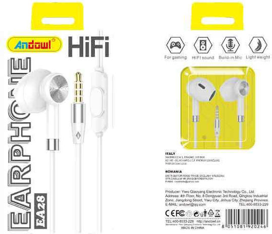 Andowl Wired Earphones Aux 3.5mm Ea28 Earphone