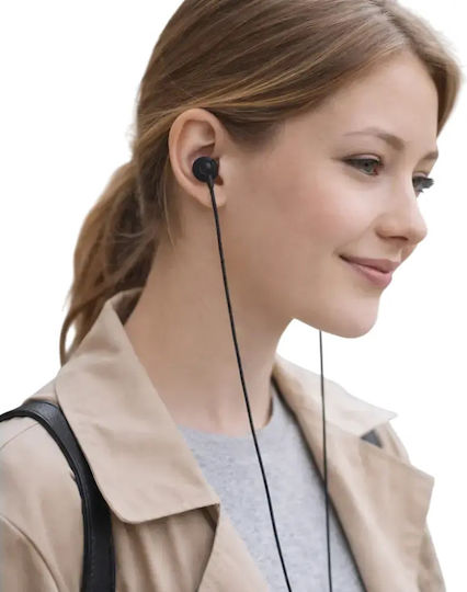 Mlk+ R-820 Енсърмени In Ear Слушалки Микрофон Джак 3.5мм Усилено Кабел Черни