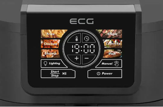 ECG Friteuză cu Aer cu Wi-Fi 8l Neagră AF8020