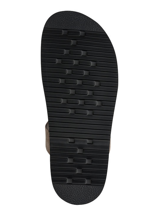 Leather Women's Sandals Beige