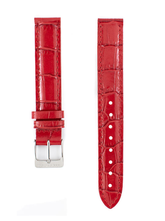 Tommy Hilfiger 679300270 Δερμάτινο Λουράκι Κόκκινο 14mm