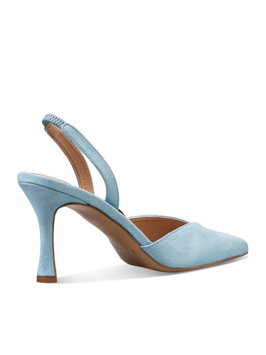 Heels with Stiletto Heel Blue