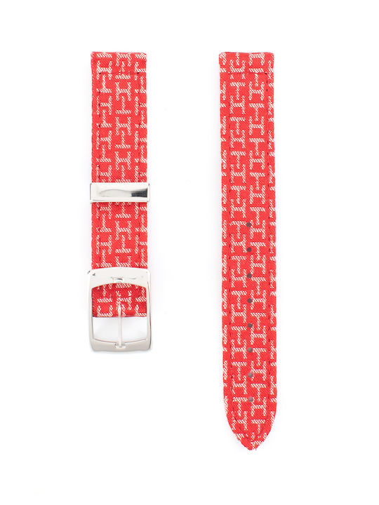 Tommy Hilfiger 679300426 Lederriemen Rot 15mm