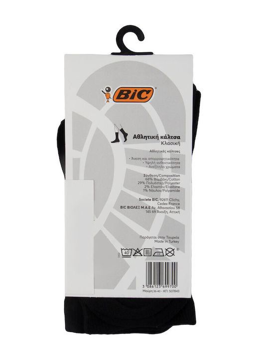 BIC Γυναικείες Μονόχρωμες Κάλτσες Μαύρες 3Pack BIC Γυναικείες Μονόχρωμες Κάλτσες Μαύρες 3Pack