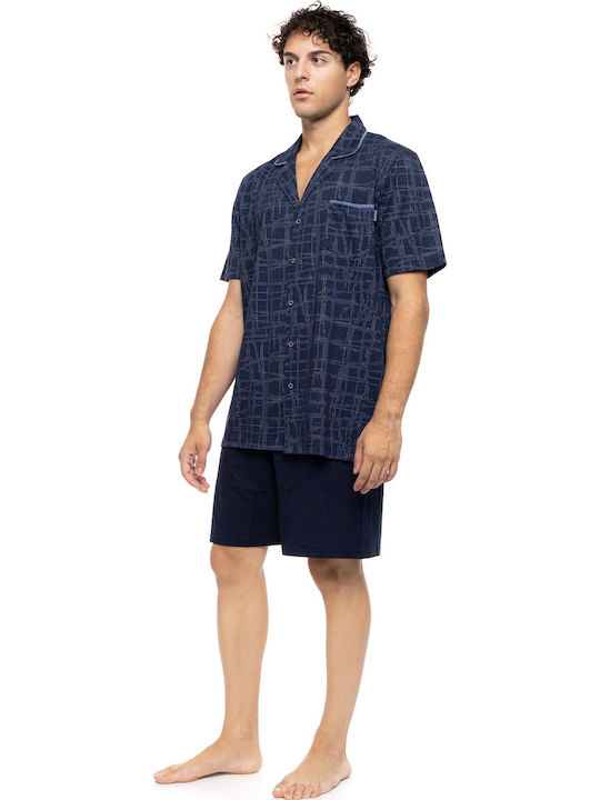 Ulisse Καλοκαιρινή Ανδρική Πιτζάμα Blue