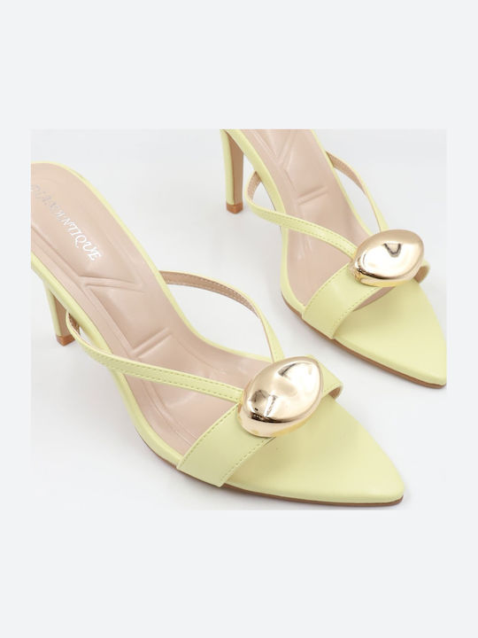 Damen Sandalen Gelbe