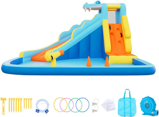 Vevor Inflatable Splash & Play Castle with Slide for Ages 3+