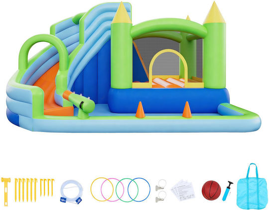 Vevor Φουσκωτό Splash & Play Κάστρο με Τραμπολίνο & Τσουλήθρα για 3+ Ετών