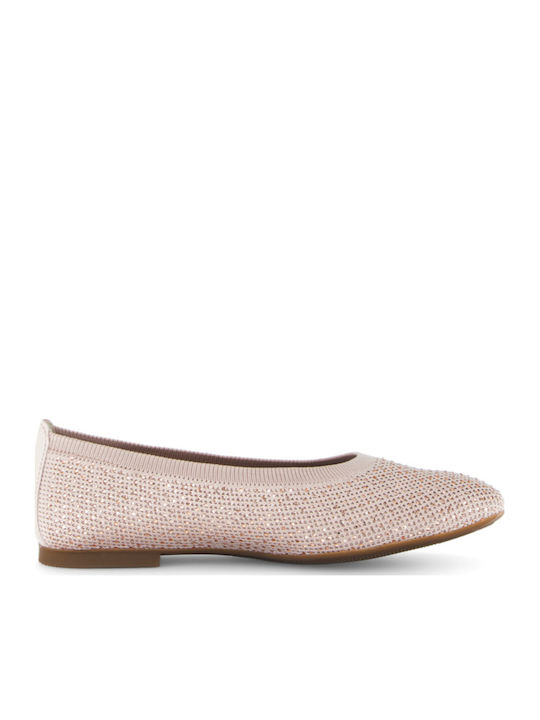 Damen Ballerinas in Beige Farbe