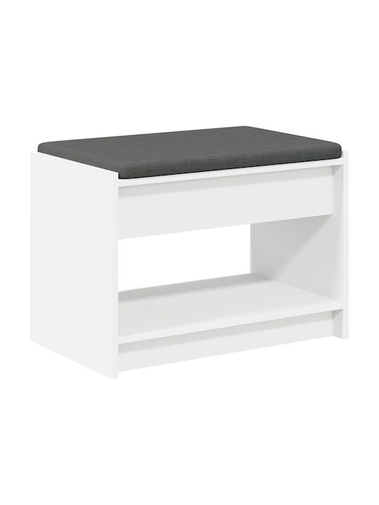 Mobilier Hol cu Bancă Alb 63x38x45cm