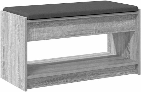 vidaXL Flurmöbel & Aufbewahrung mit Bank Grau 83x38x45cm