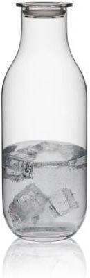 Rona Glas Wasserflasche mit Schraubdeckel Transparent 1200ml