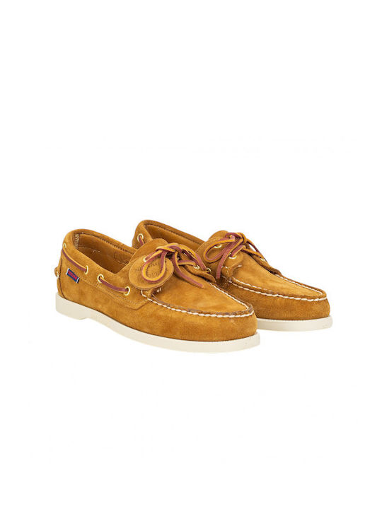 Boat Shoes Bărbătești în Culoare Galbenă