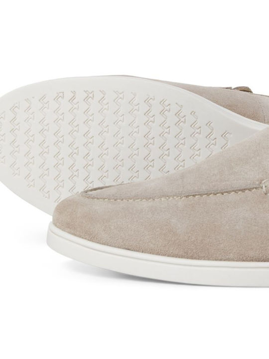 Suede Ανδρικά Loafers σε Μπεζ Χρώμα