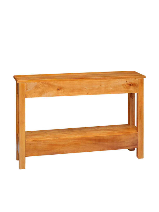 Consolă din Lemn Masiv și Metal Natural M115xL32xÎ76cm