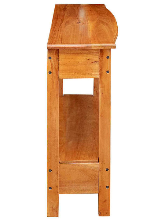 Consolă din Lemn Masiv și Metal Natural M115xL32xÎ76cm