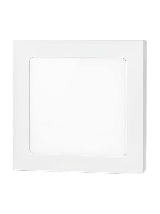 Avizar Quadratisches LED-Panel 12W 167x167mm Oberfläche Montage Elegantes Design Weiß