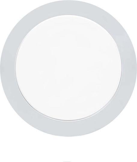 Avizar Led Panel 12w Recessed Round Format 16.7cm 50,000 Hours White