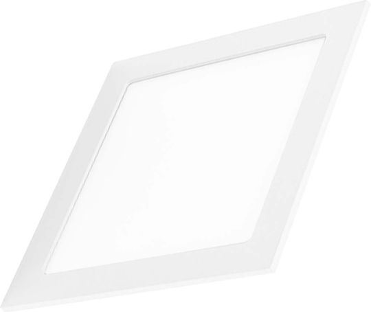 Avizar Square Led Panel 25w 29.2x29.2cm Recessed Ceiling Mount Extra Flat Design White