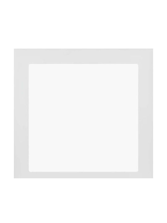 Avizar Square Led Panel 12w 16.7x16.7cm Recessed Ceiling Mount Extra Flat Design White
