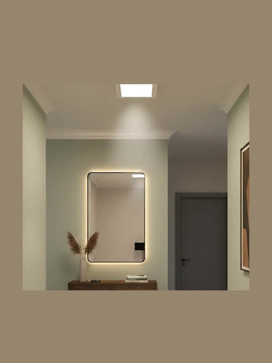 Avizar Quadratisches LED-Panel 12W 167x167mm Oberfläche Montage Elegantes Design Weiß