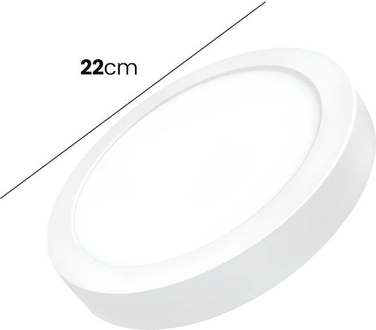 Avizar Квадратно LED Панел 6W 117x117mm Равномерно Осветление Бял