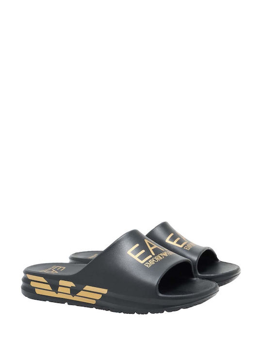 Emporio Armani Slides Μαύρα