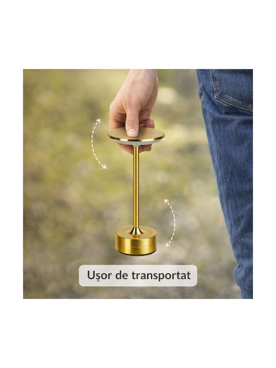Alista Home Rechargeable LED Office Lamp in Gold Colour