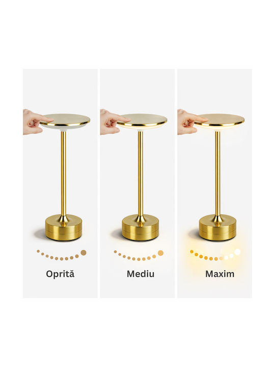 Alista Home Rechargeable LED Office Lamp in Gold Colour