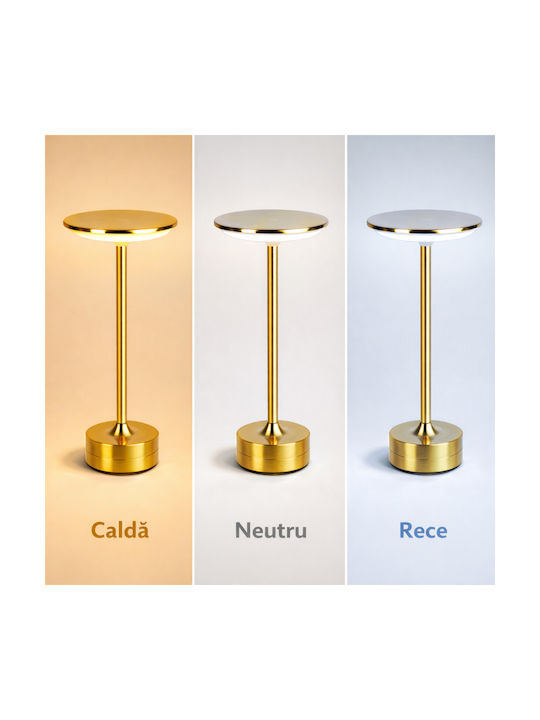 Alista Home Rechargeable LED Office Lamp in Gold Colour