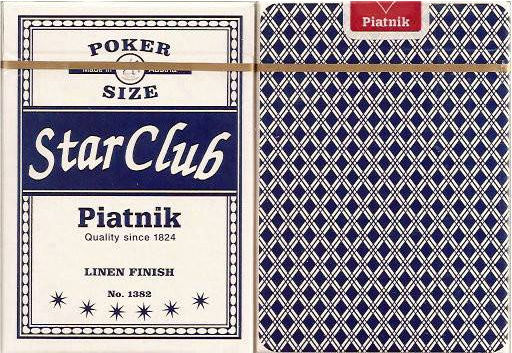 Piatnik Star Club Poker Cards Red Blue