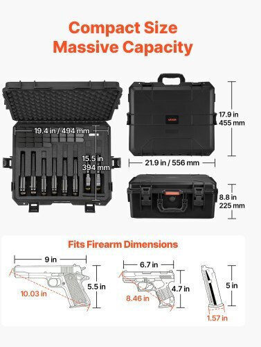 Vevor Beige Pistol Case