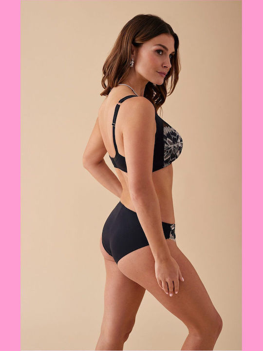 Black Minimizer Bra without Padding & without Underwire