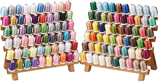 Embroidery Thread Set 120 Spools 1000 M Multicolor