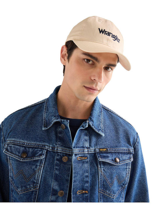 Мъжка Шапка Wrangler Logo Cap Екрю