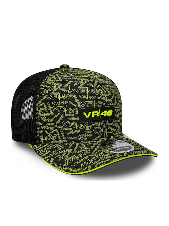 Vr46 All Over Print Черна 9seventy Stretch Снап Кап