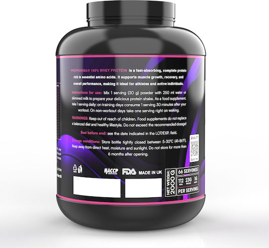 ProPharma 100% Whey Protein Isolate Gluten Free with Chocolate Raspberry Flavor 2kg