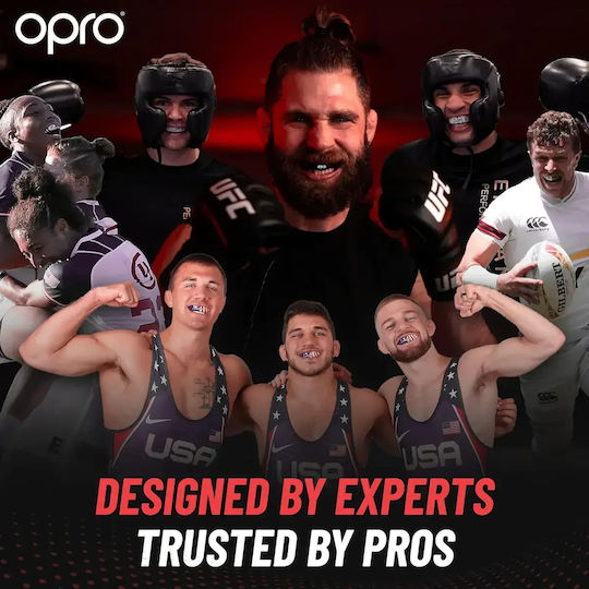 Μασέλα Opro Instant Custom Countries Usa Mouthguard Silver