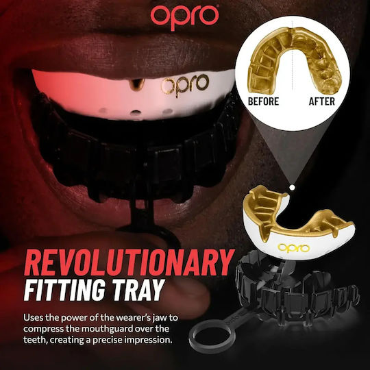 Opro Mouth Guard Gold For Braces Clear