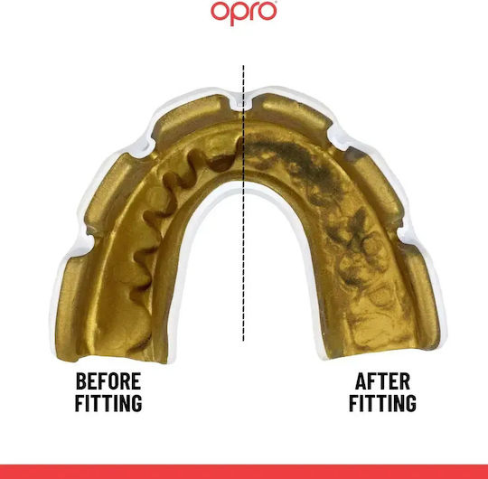 Mouthguard Opro Instant Custom Countries USA Mouthguard White Red Blue