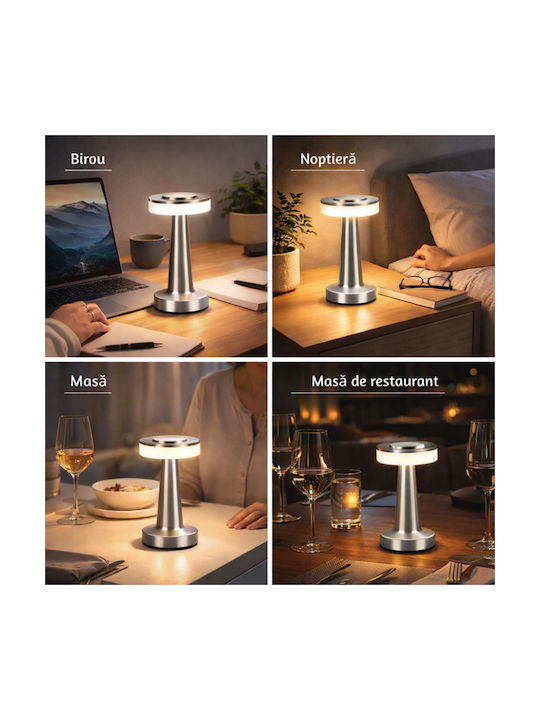 Alista Home Dekoratives Tischlicht LED Mit Einstellbarem Weiß