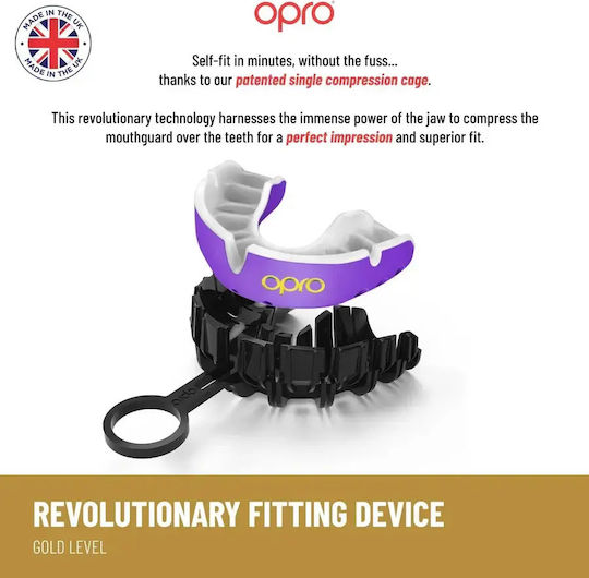 Mouth Guard Opro Gold Edition V2 Self Fit Clear