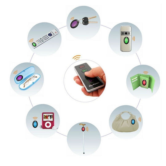 Anti-loss Device Alista Home 4 Receivers Remote Control 120 Db Transmitter Flashlight Multicolor