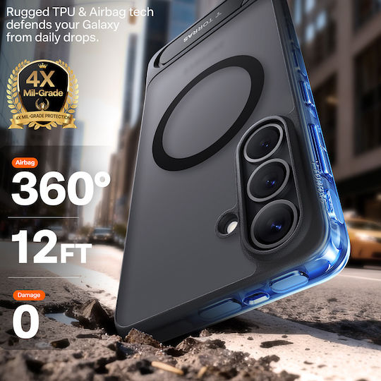 Torras Pstand Back Cover Μαύρο (Galaxy S26)