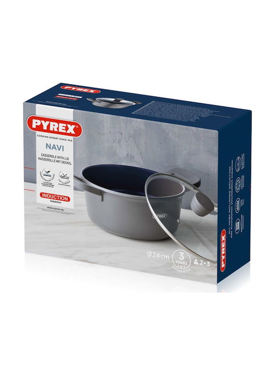 Pyrex Pyrex Ρηχή Κατσαρόλα από Aluminium 4.5lt / 24cm