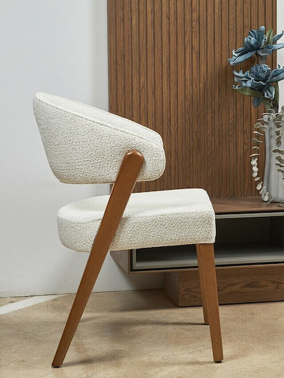 Πολυθρόνα Τραπεζαρίας Kova 60x46x55εκ. Beige Πολυθρόνα Τραπεζαρίας Kova 60x46x55εκ. Beige