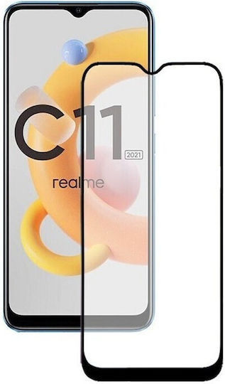 Adeziv complet Full Face Tempered Glass Negru (Realme C11 2021) 37072