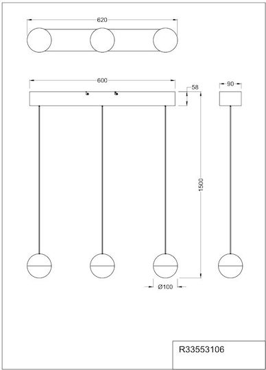Trio Lighting Κρεμαστό Φωτιστικό Ασημί Trio Lighting Κρεμαστό Φωτιστικό Ασημί
