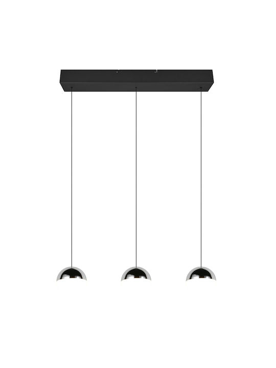 Trio Lighting Κρεμαστό Φωτιστικό Ασημί