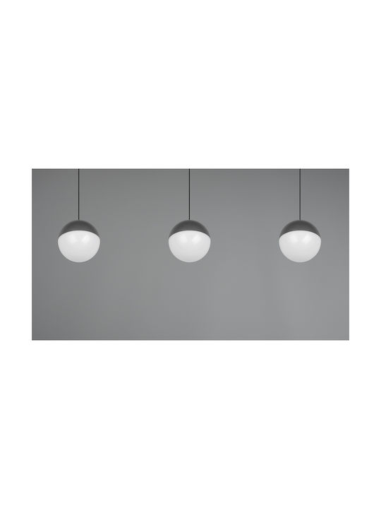 Trio Lighting Κρεμαστό Φωτιστικό Γκρι